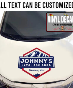 Personalized Company Name With Mountain Sticker 11066