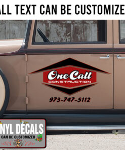 Personalized Construction Company Sticker 11105