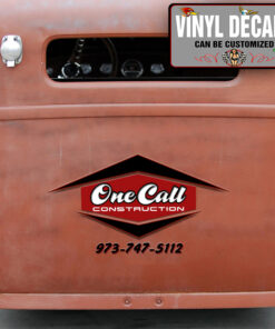 Personalized Construction Company Sticker 11105