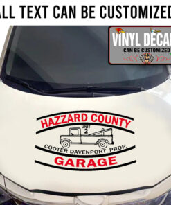 Personalized Cooter's Garage The Dukes Of Hazzard Sticker 11410