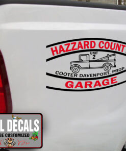 Personalized Cooter's Garage The Dukes Of Hazzard Sticker 11410