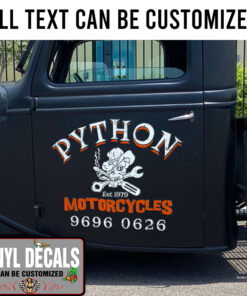 Personalized Cowboy Skull Lettering Sticker 11553