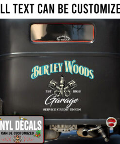 Personalized Crossing Piston And Spark Plug Sticker 11015