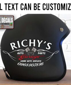 Personalized Crossing Piston Pinstriping Sticker 12070