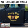 Personalized Crossing Piston Sticker 11496