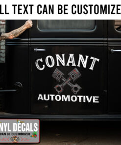 Personalized Crossing Piston Sticker 11653