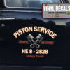 Personalized Crossing Piston Sticker 11880