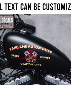 Personalized Crossing Piston Sticker 12073