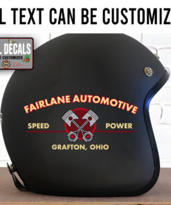 Personalized Crossing Piston Sticker 12073