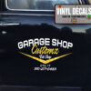 Personalized Custom Garage Fab Shop Lettering Vinyl Sticker 10513