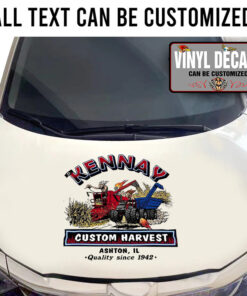 Personalized Custom Harvest Lettering Vinyl Sticker 10833