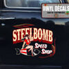 Personalized Dirt Track Wheel Wings Sticker 11116