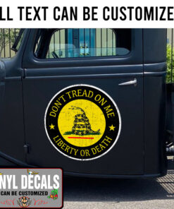 Personalized Don't Tread On Me Sticker 11412