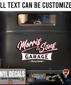 Personalized Door Art Lettering Vinyl Sticker 10354