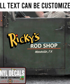 Personalized Door Art Lettering Vinyl Sticker 10355