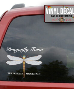 Personalized Dragonfly Farm Sticker 11033