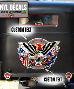 Personalized Eagle Oldschool Tattoo Vinyl Sticker 10312