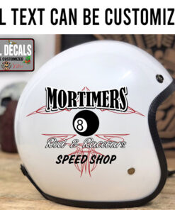 Personalized Eight Ball Pinstriping Sticker 11924