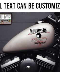 Personalized Eight Ball Pinstriping Sticker 11924