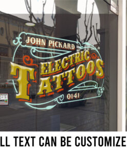 Personalized Electric Tattoos Sticker 10894