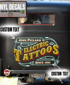 Personalized Electric Tattoos Vinyl Sticker 10311