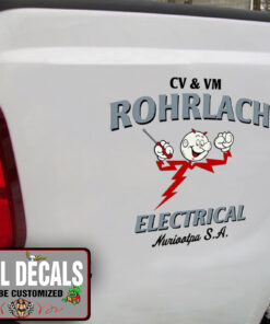 Personalized Electrical Lettering Sticker 11697