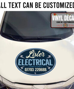 Personalized Electrical Lettering Vinyl Sticker 10839