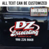 Personalized Excavating Truck Graphics Vinyl Sticker 10708