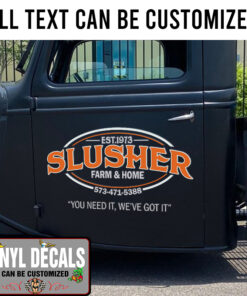 Personalized Farm And Home Lettering Vinyl Sticker 10748