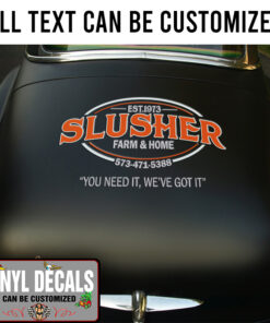 Personalized Farm And Home Lettering Vinyl Sticker 10748