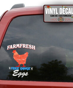 Personalized Farm Fresh Free Range Eggs Sticker 11699