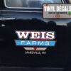 Personalized Farm Lettering Hand Paint Vinyl Sticker 10545