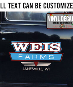 Personalized Farm Lettering Hand Paint Vinyl Sticker 10545