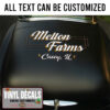 Personalized Farm Lettering Hand Paint Vinyl Sticker 10830