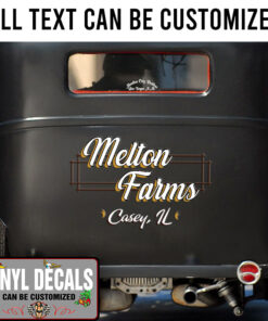 Personalized Farm Lettering Hand Paint Vinyl Sticker 10830