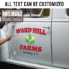Personalized Farm Lettering Sticker 11698