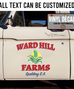 Personalized Farm Lettering Sticker 11698