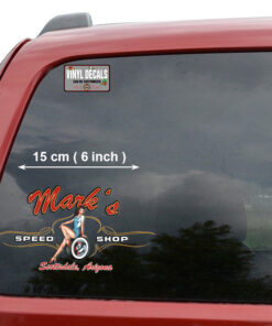Personalized Pinup Girl Spark Plug Lettering Vinyl Sticker 10695