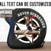 Personalized Pinup Girl With Bomb Motorcycle Helmet Sticker 11817