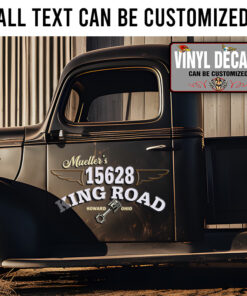 Personalized Piston And Wings Sticker 11875