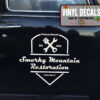 Personalized Piston And Wrench Restoration Lettering Sticker 11434