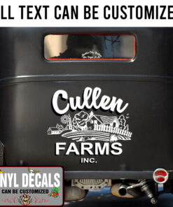 Personalized Farm Lettering Vinyl Sticker 10449