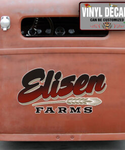Personalized Farm Lettering Vinyl Sticker 10544