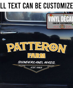 Personalized Farm Lettering Vinyl Sticker 10576