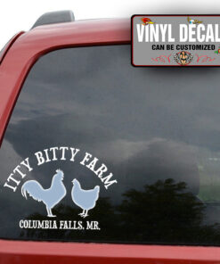 Personalized Farm Live Stock Lettering Sticker 11771