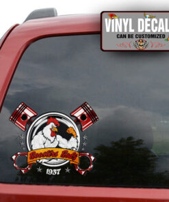 Personalized Farm Rooster Lettering Sticker 11499