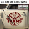 Personalized Farm Truck Lettering Sticker 10901
