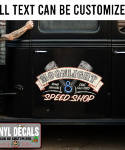 Personalized Piston V8 Sticker 11668