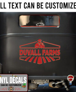 Personalized Farm Truck Lettering Vinyl Sticker 10430