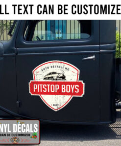 Personalized Pitstop Auto Detailing Sticker 11417